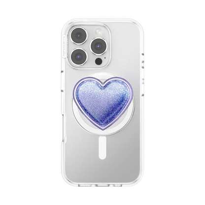 Tidepool Squishy Heart Lavender — MagSafe PopGrip