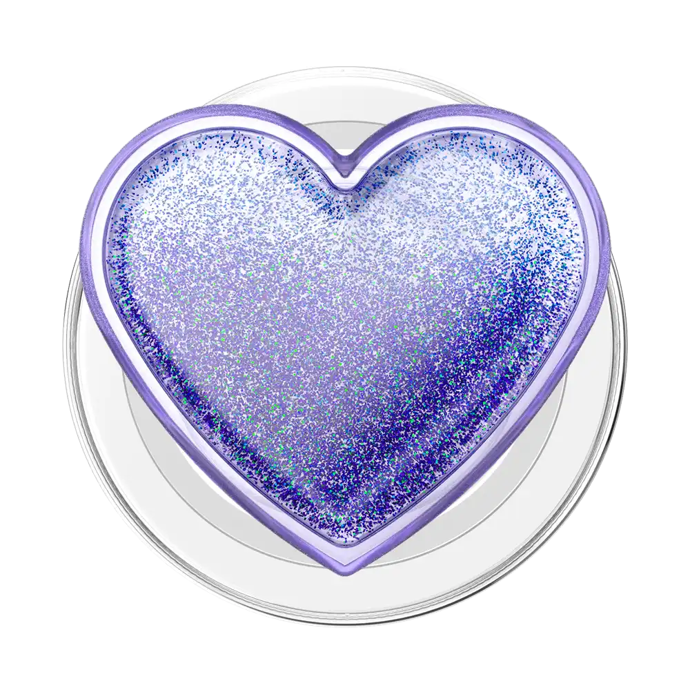 Tidepool Squishy Heart Lavender — MagSafe PopGrip