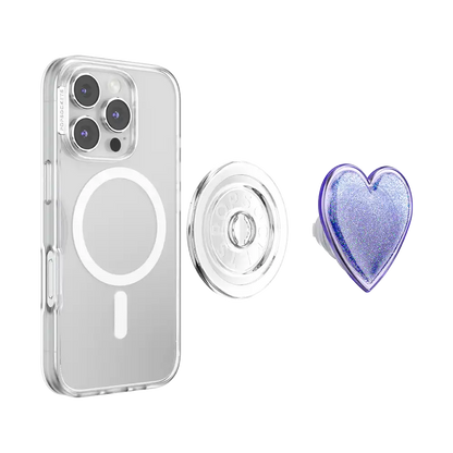 Tidepool Squishy Heart Lavender — MagSafe PopGrip