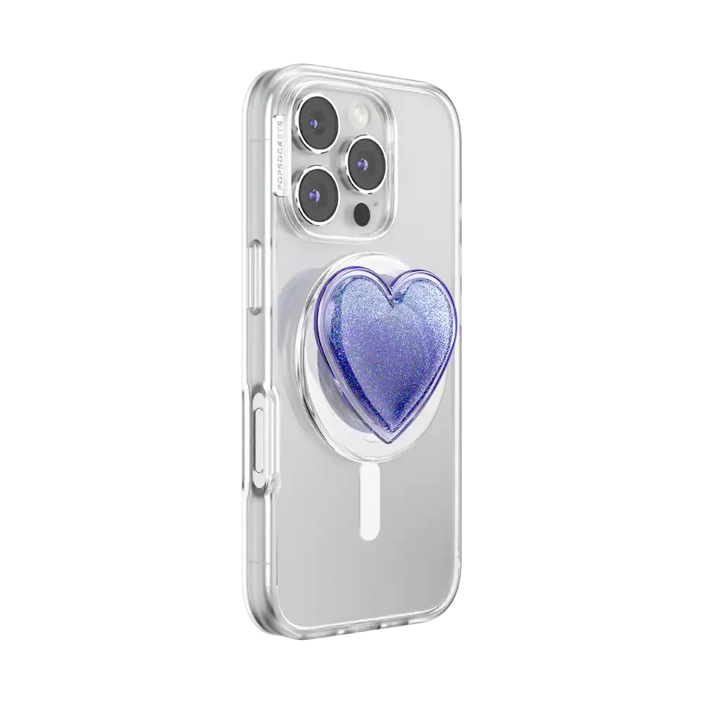 Tidepool Squishy Heart Lavender — MagSafe PopGrip