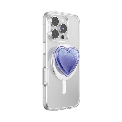 Tidepool Squishy Heart Lavender — MagSafe PopGrip