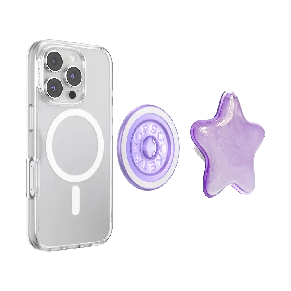 Tidepool Squishy Star Lavender Fog — MagSafe PopGrip
