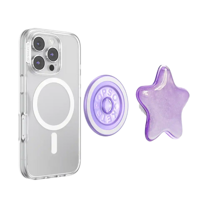 Tidepool Squishy Star Lavender Fog — MagSafe PopGrip
