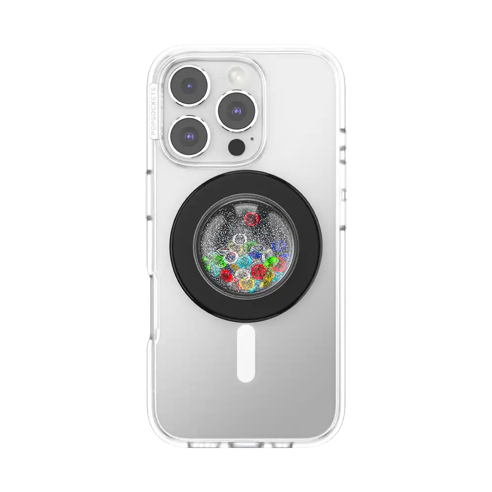 Tidepool Globe Rainbow Jackpot — MagSafe PopGrip