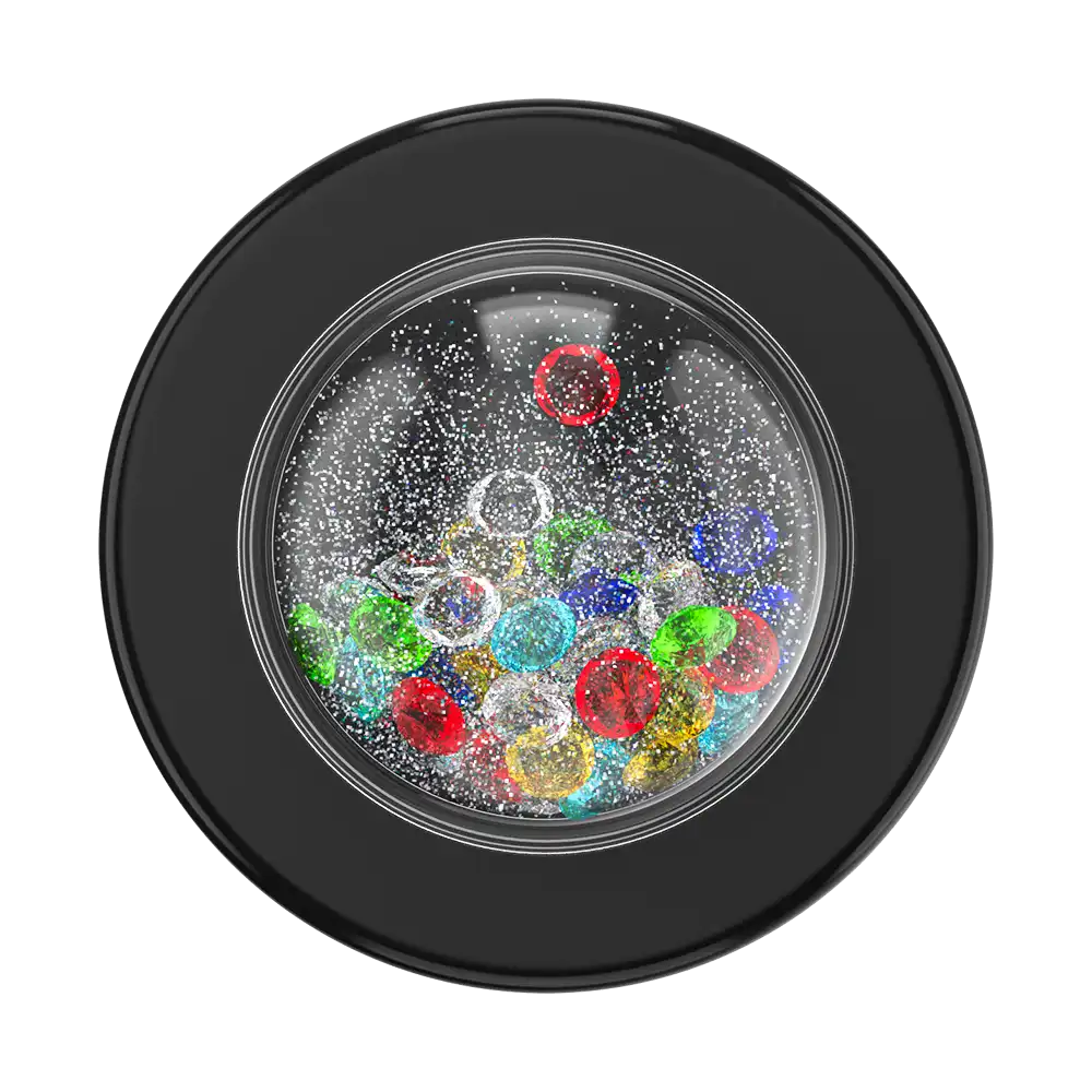 Tidepool Globe Rainbow Jackpot — MagSafe PopGrip