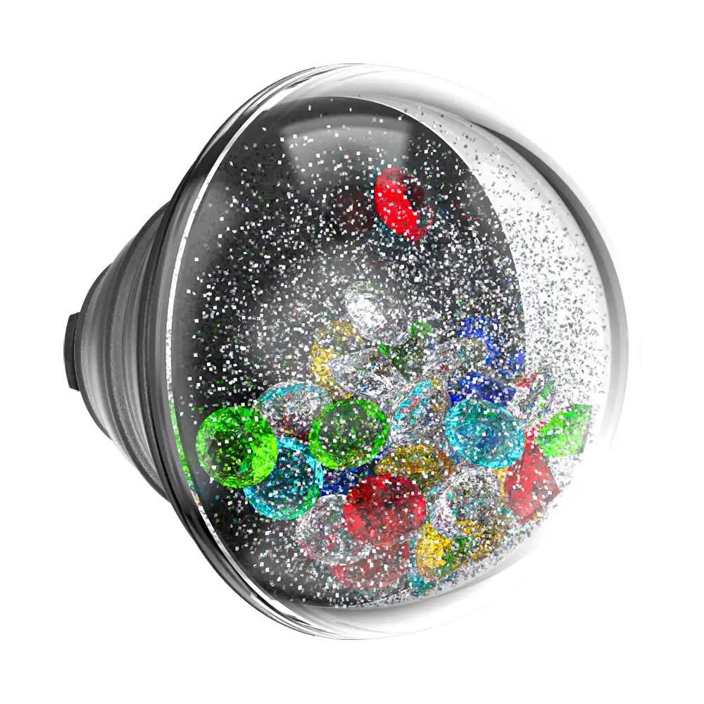 Tidepool Globe Rainbow Jackpot — MagSafe PopGrip