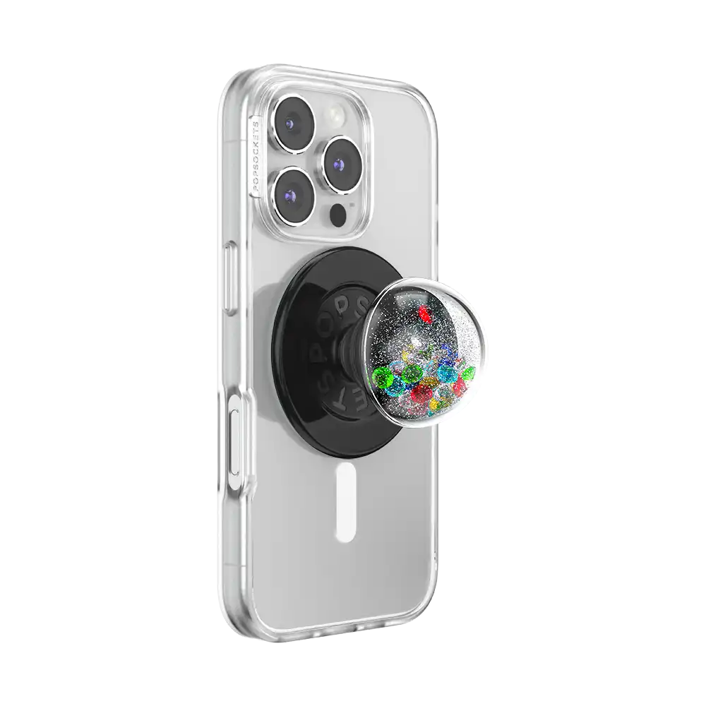 Tidepool Globe Rainbow Jackpot — MagSafe PopGrip