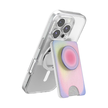 Fuchsia Radial — MagSafe Kick-Out PopWallet+ & Stand