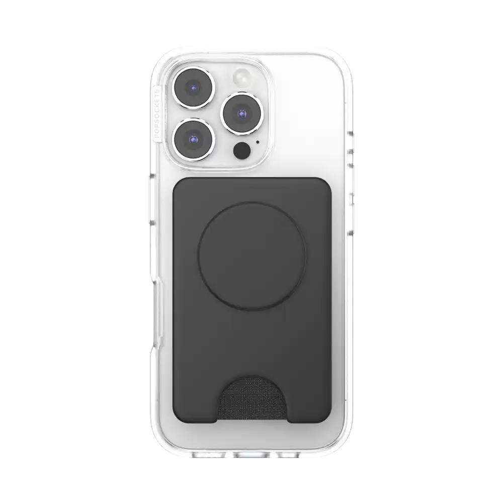 Black — MagSafe Kick-Out PopWallet+ & Stand
