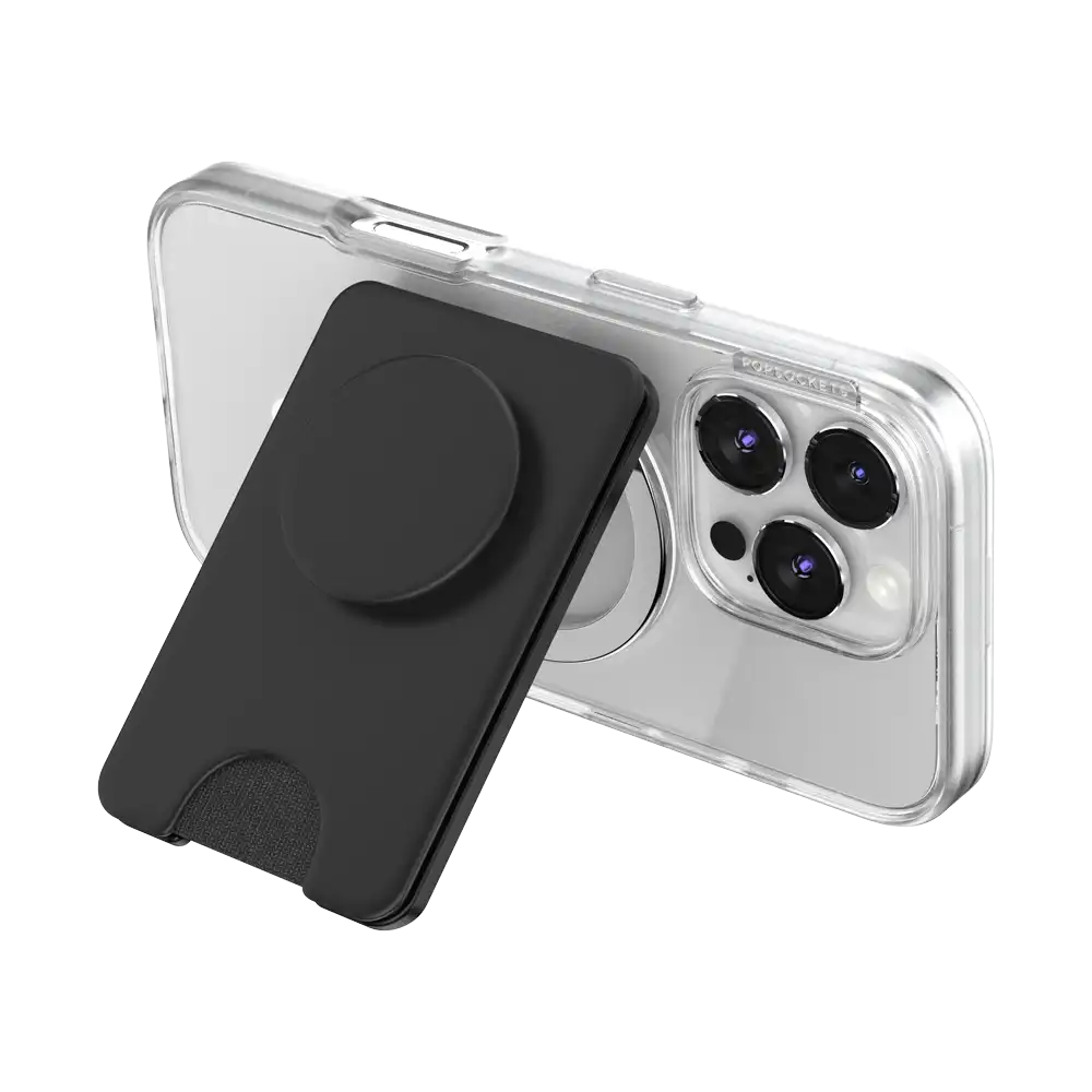 Black — MagSafe Kick-Out PopWallet+ & Stand