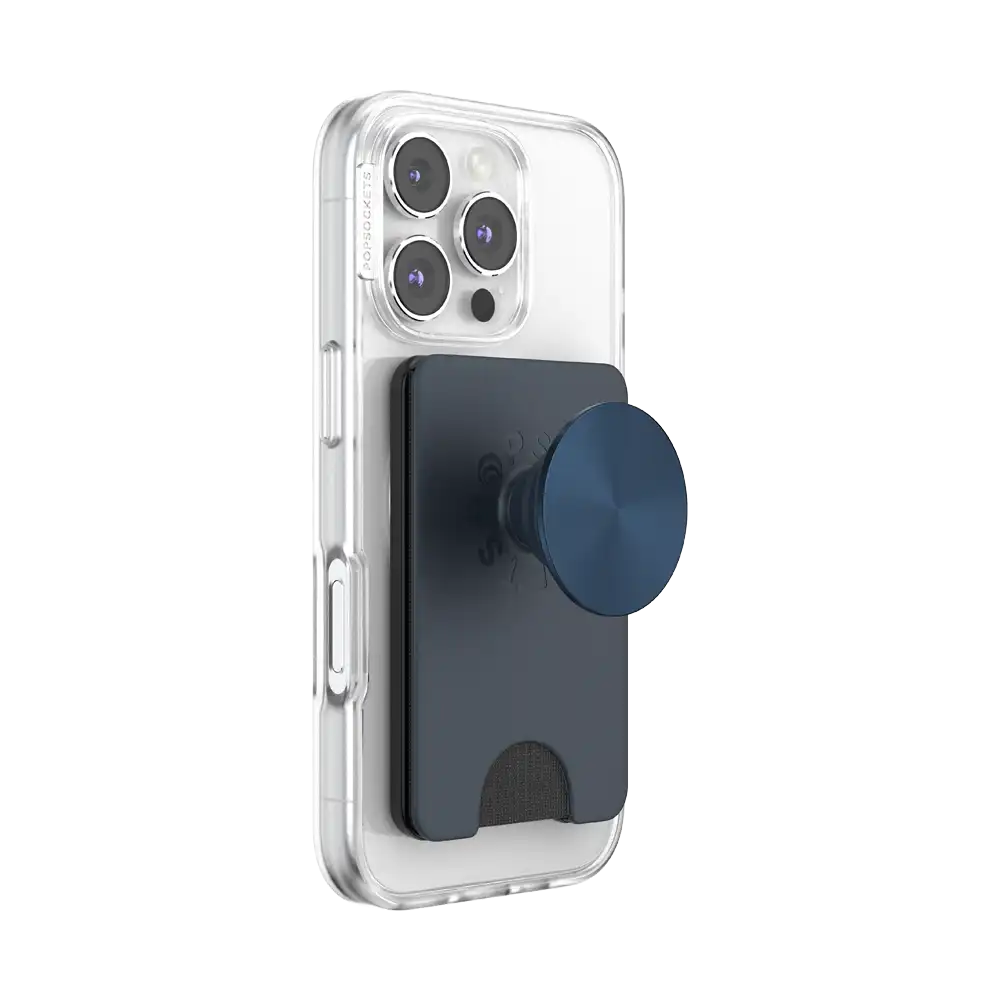 Navy — MagSafe Kick-Out PopWallet+ & Stand