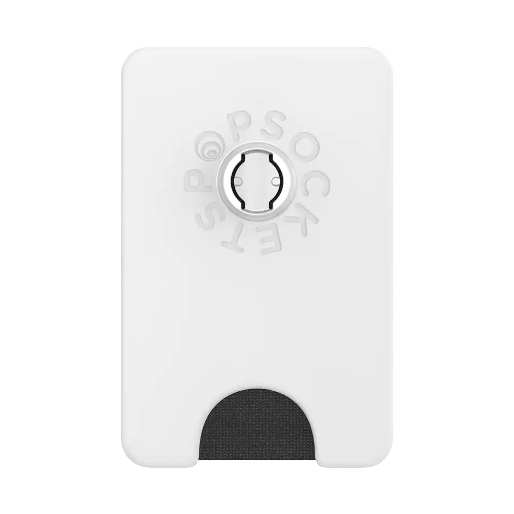 White — MagSafe Kick-Out PopWallet+ & Stand