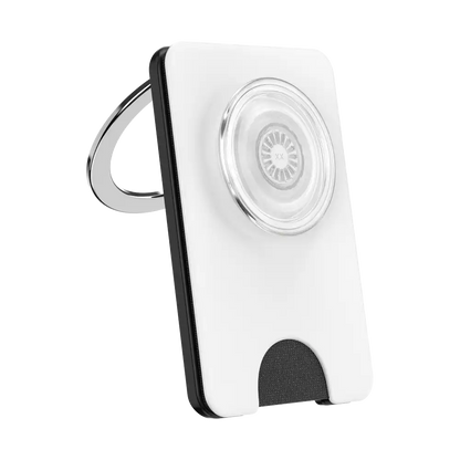 White — MagSafe Kick-Out PopWallet+ & Stand