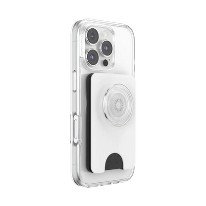 White — MagSafe Kick-Out PopWallet+ & Stand