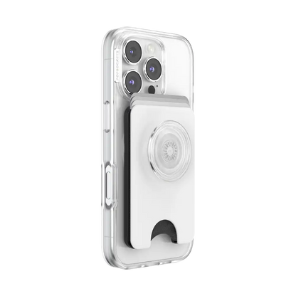 White — MagSafe Kick-Out PopWallet+ & Stand