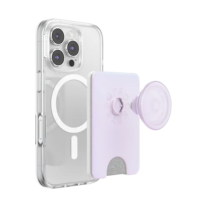 Opalescent White — MagSafe Kick-Out PopWallet+ & Stand