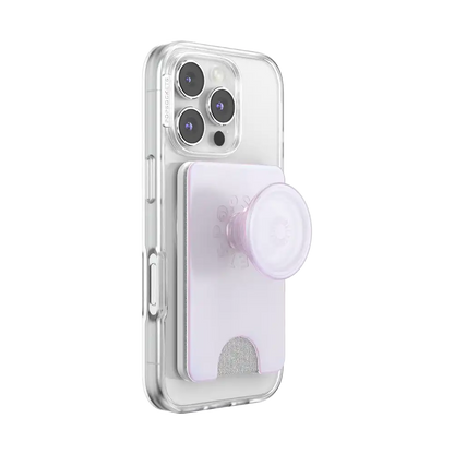 Opalescent White — MagSafe Kick-Out PopWallet+ & Stand