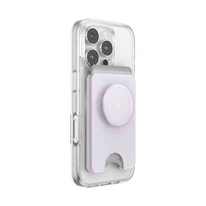Opalescent White — MagSafe Kick-Out PopWallet+ & Stand