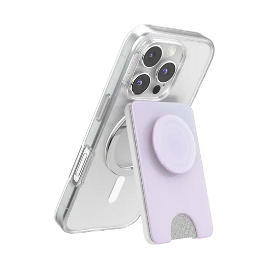 Opalescent White — MagSafe Kick-Out PopWallet+ & Stand