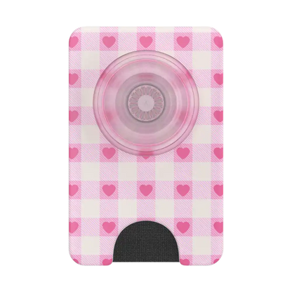 Blush Gingham — MagSafe PopWallet+