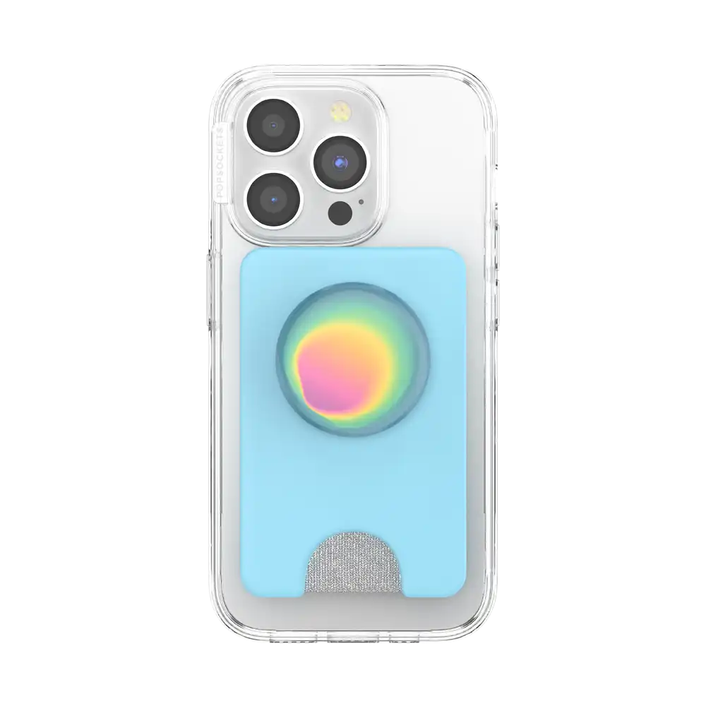 Butterfly Pea Blue Boca Aura — MagSafe PopWallet+