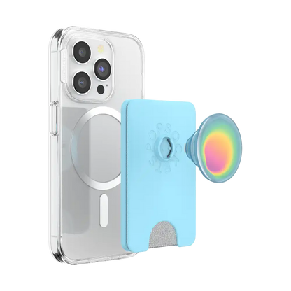 Butterfly Pea Blue Boca Aura — MagSafe PopWallet+