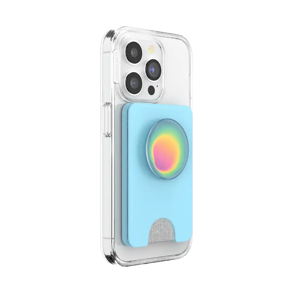 Butterfly Pea Blue Boca Aura — MagSafe PopWallet+