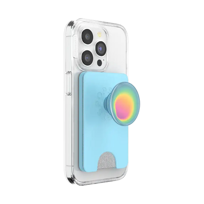 Butterfly Pea Blue Boca Aura — MagSafe PopWallet+
