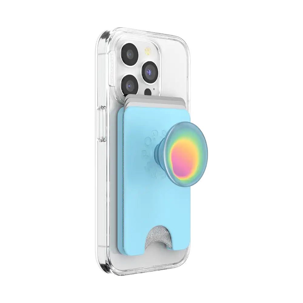Butterfly Pea Blue Boca Aura — MagSafe PopWallet+