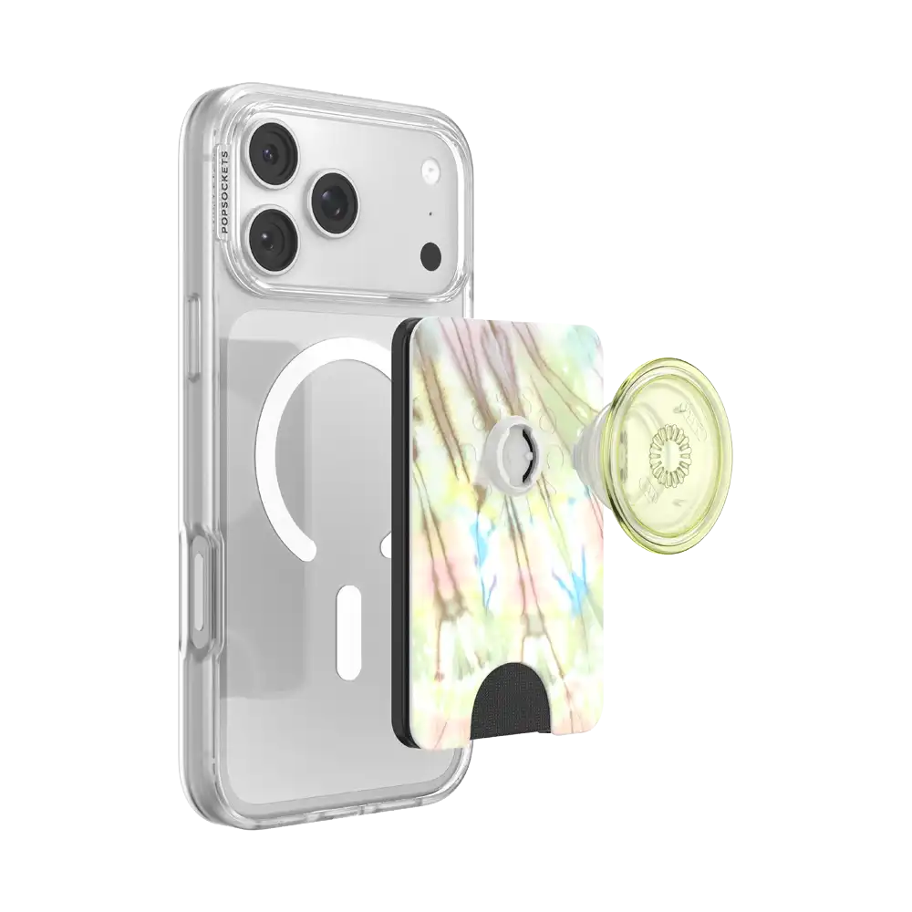 Coastal Tie-Dye Green — MagSafe PopWallet+