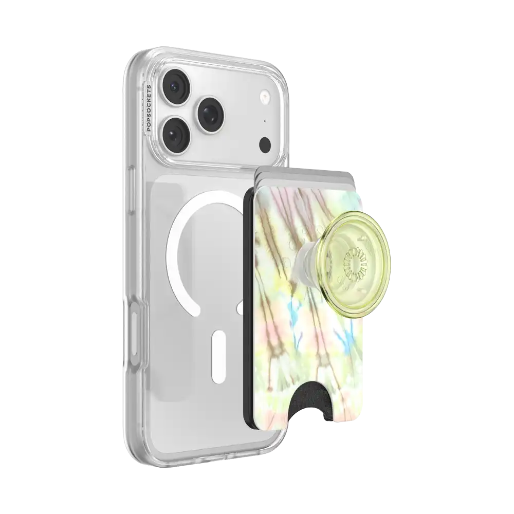 Coastal Tie-Dye Green — MagSafe PopWallet+