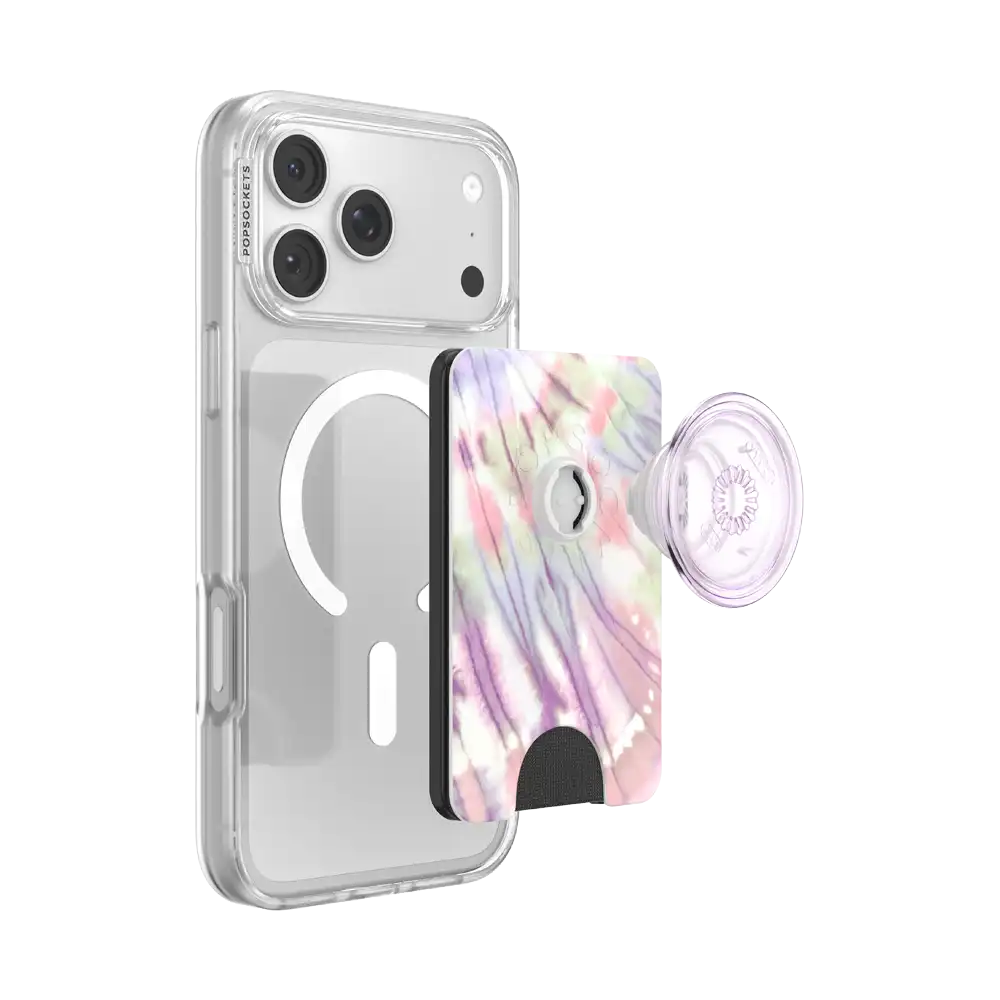 Coastal Tie-Dye Green — MagSafe PopWallet+