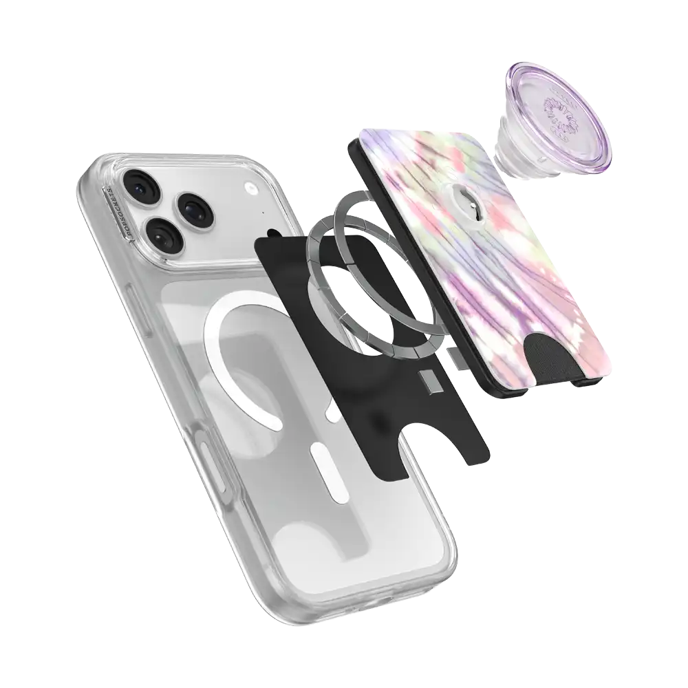 Coastal Tie-Dye Green — MagSafe PopWallet+