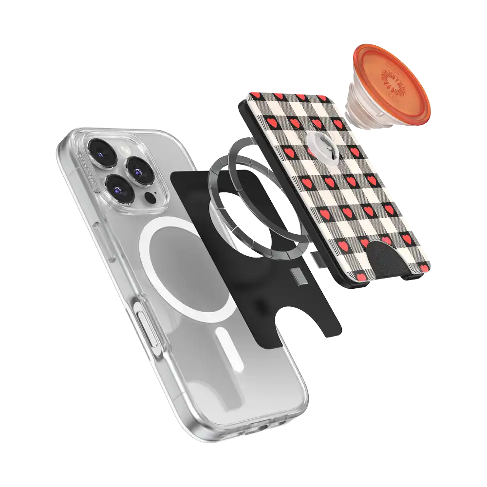Licorice Dot — MagSafe PopWallet+