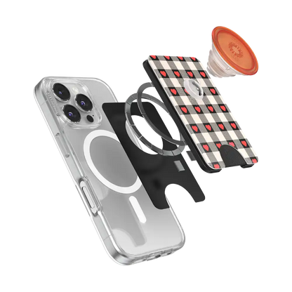 Licorice Dot — MagSafe PopWallet+