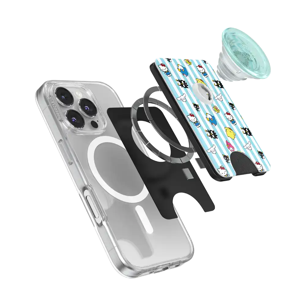 Hello Kitty and Friends Stripe — MagSafe PopWallet+