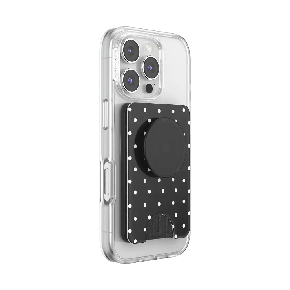 Licorice Dot — MagSafe PopWallet+