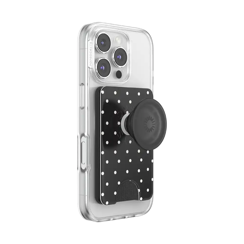 Licorice Dot — MagSafe PopWallet+
