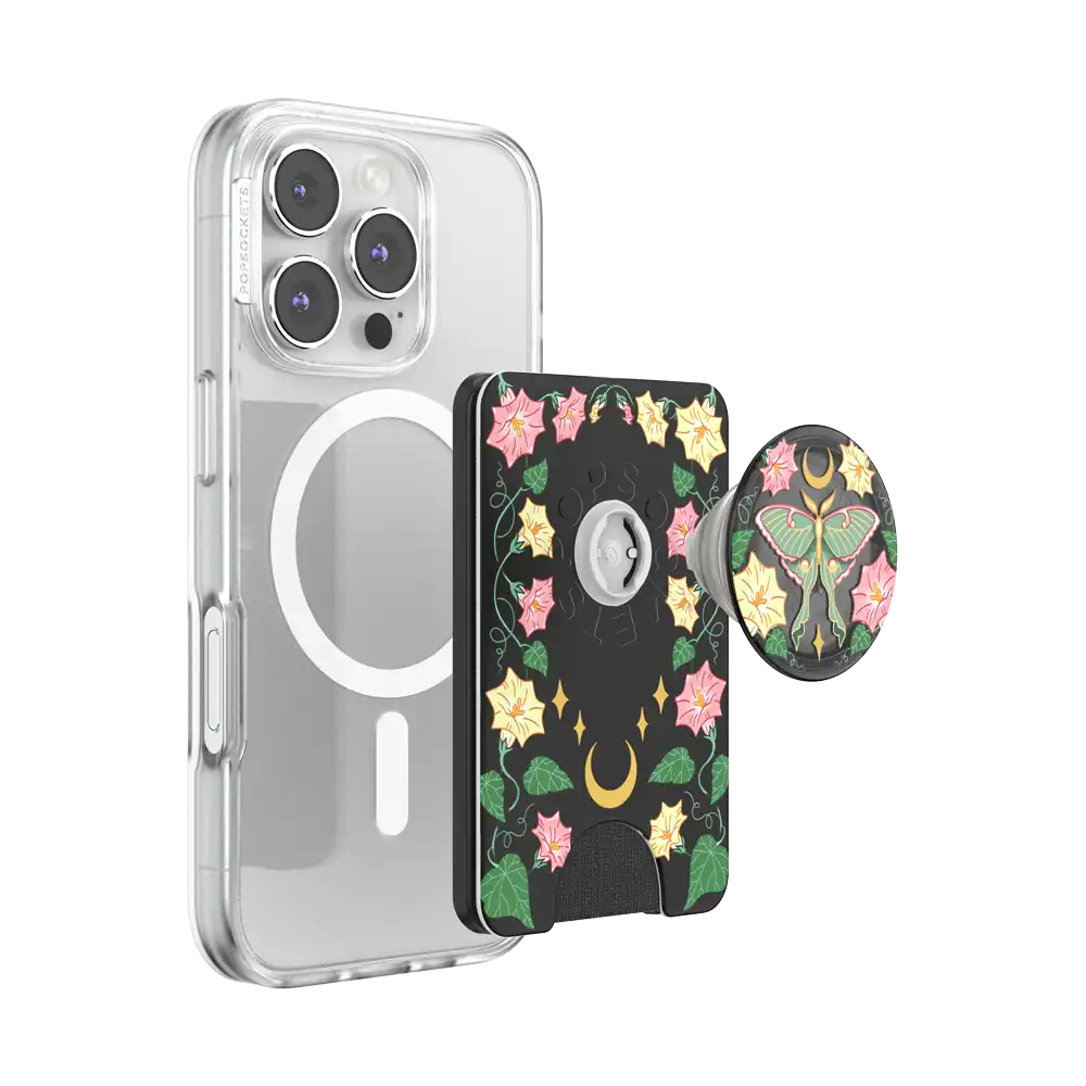 Moon Flower — MagSafe PopWallet+