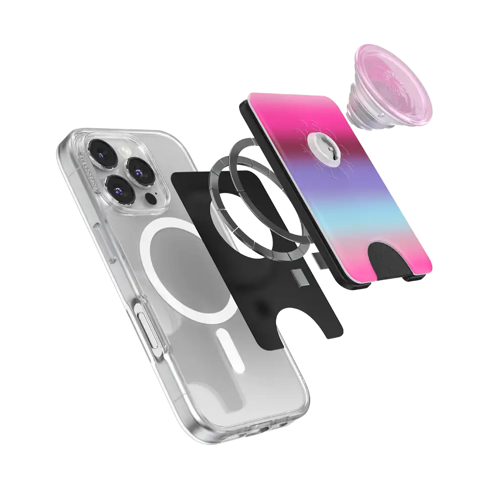 Pink Ombre Tide — MagSafe PopWallet+