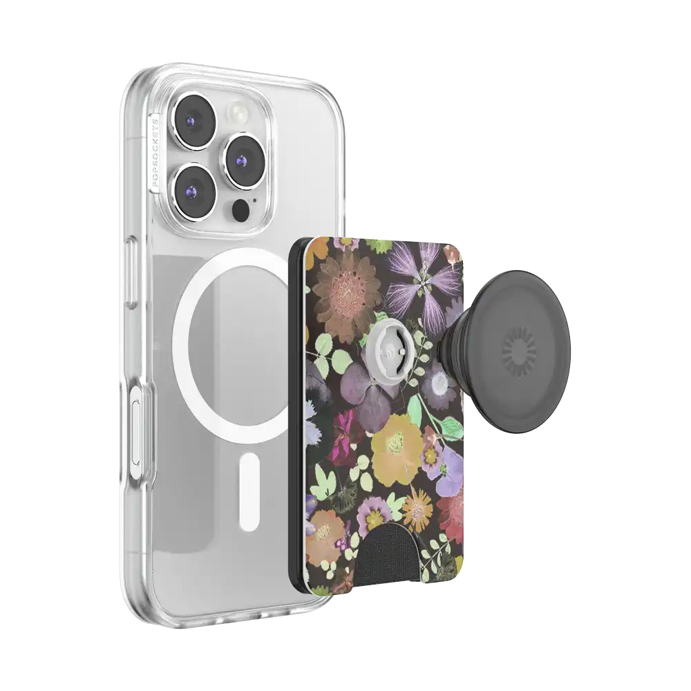Pressed Flower After Dark — MagSafe PopWallet+