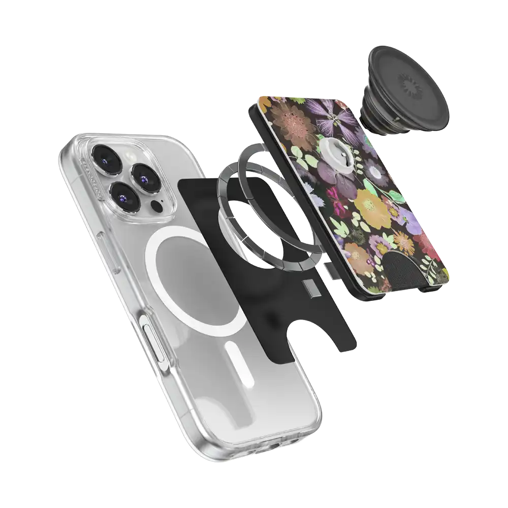 Pressed Flower After Dark — MagSafe PopWallet+