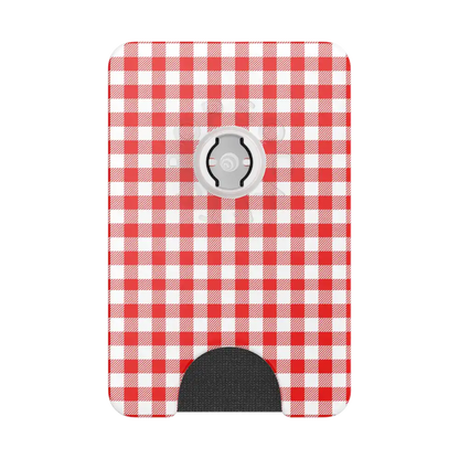 Red Gingham — MagSafe PopWallet+