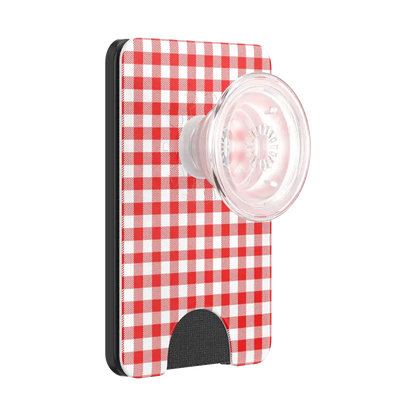 Red Gingham — MagSafe PopWallet+