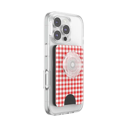 Red Gingham — MagSafe PopWallet+