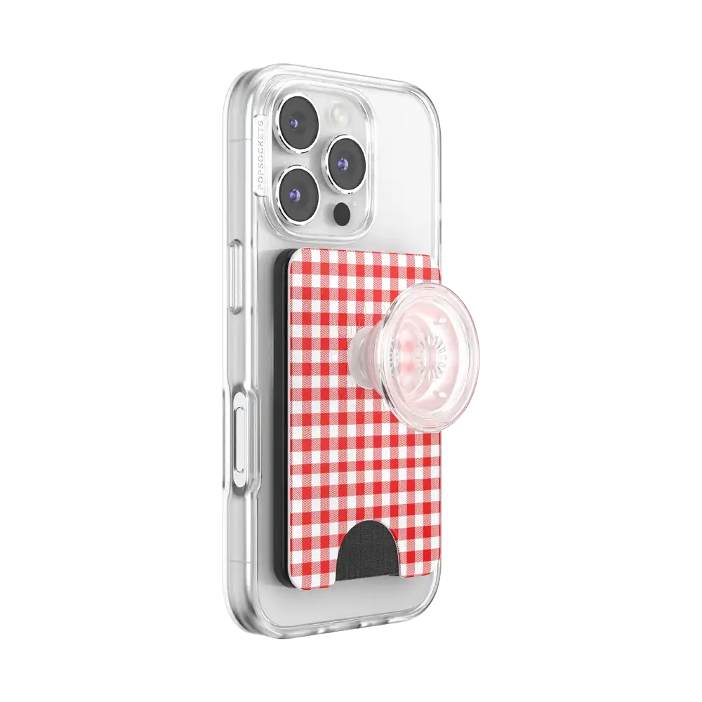 Red Gingham — MagSafe PopWallet+