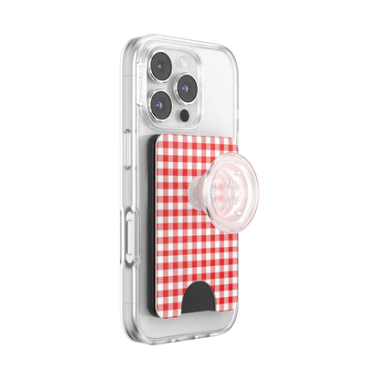 Red Gingham — MagSafe PopWallet+