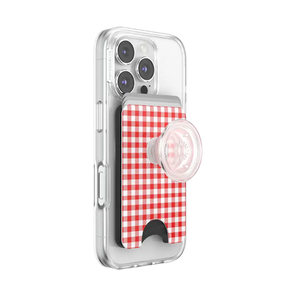 Red Gingham — MagSafe PopWallet+