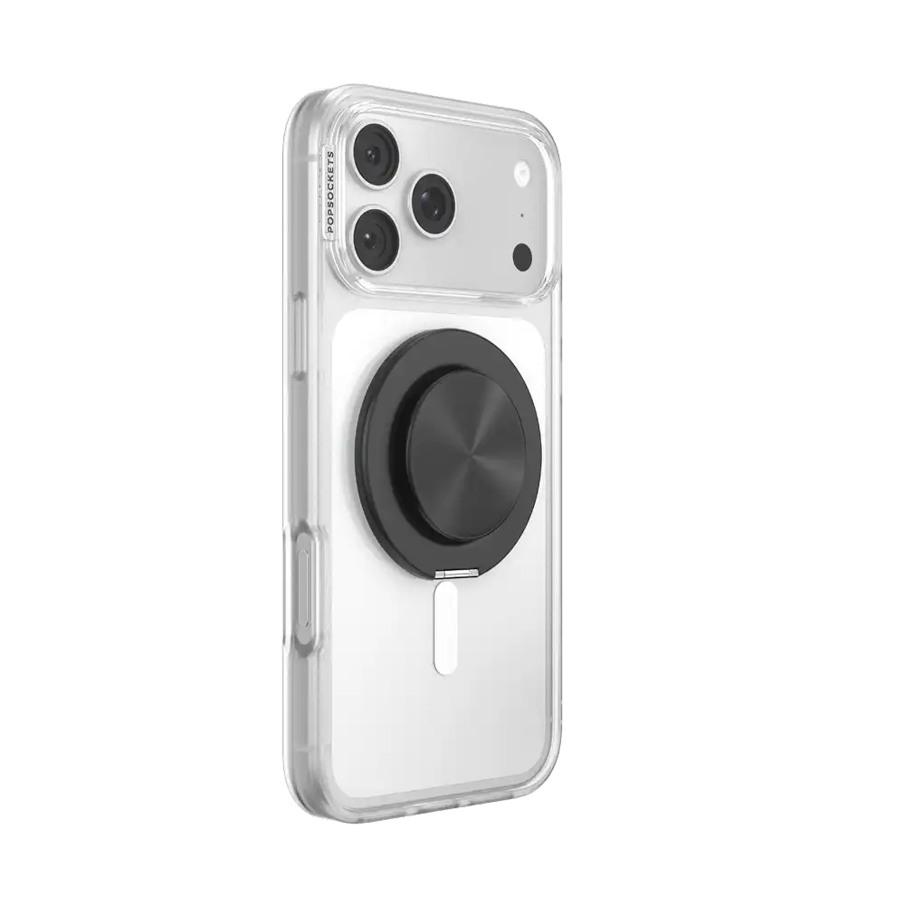 Aluminum Radial Black — MagSafe Kick-Out Grip & Stand