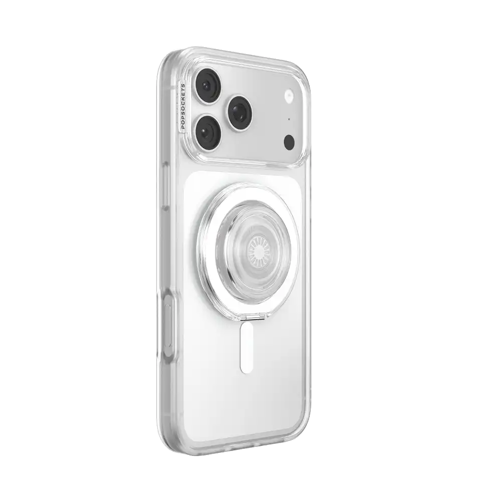Clear — MagSafe Kick-Out Grip & Stand